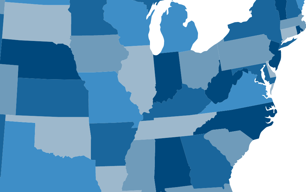 NLC Service Areas Map