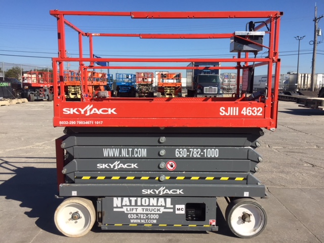 Used 2017 SKYJACK SJIII4632 SCISSOR LIFT side 1 For sale from National Lift Truck in Chicago, Il.