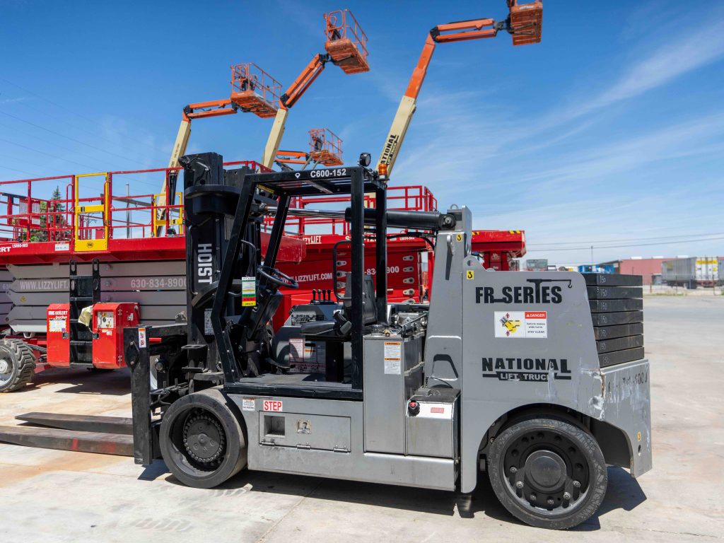 used heavy duty forklift, scissor lifts, and boom lifts for sale at National Lift Truck