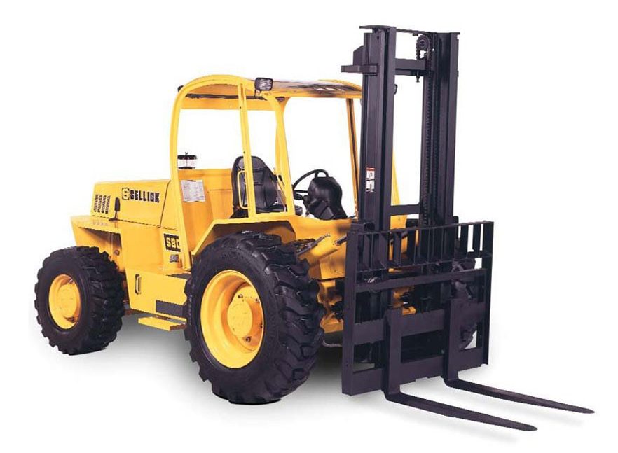 Sellick S60-80 rough terrain straight mast forklift for sale from National Lift Truck