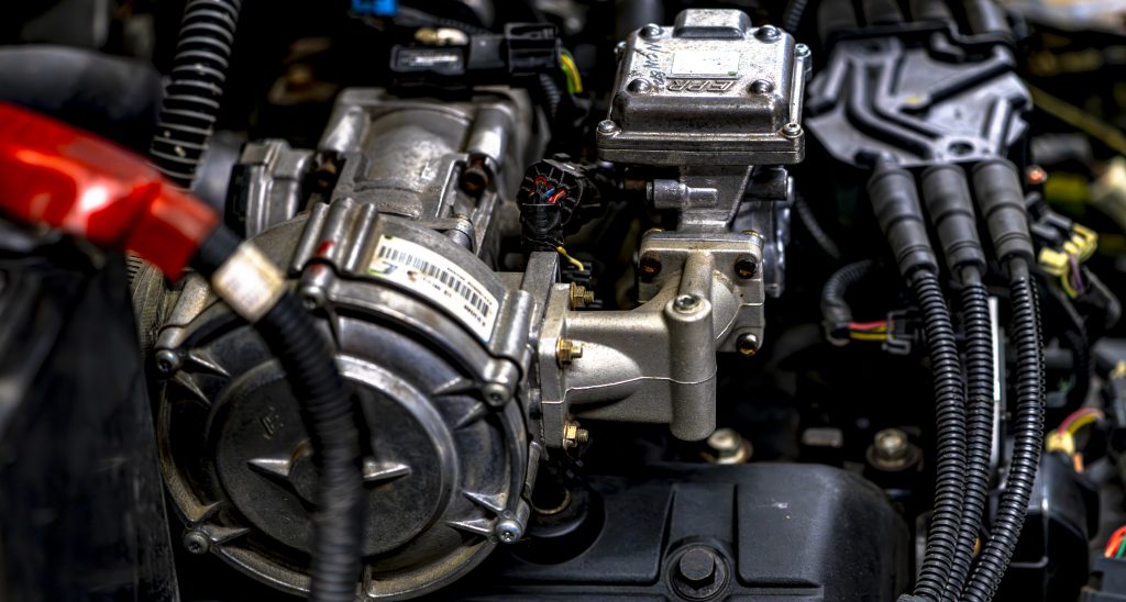 engine of forklift at National Lift Truck