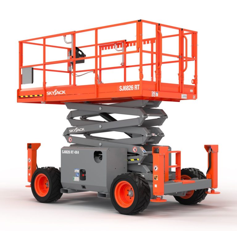 26 ft. rough terrain scissor lift for rent from National Lift Truck in Chicago, Memphis, or Little Rock