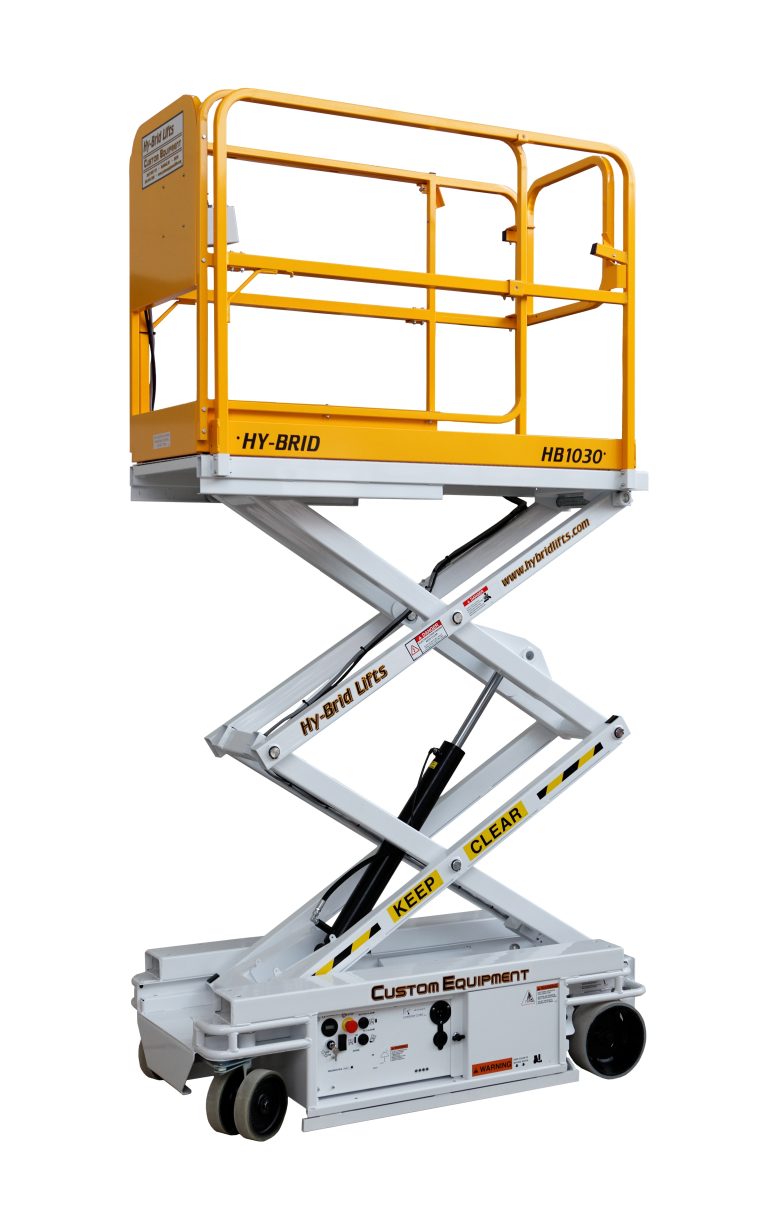 10' electric lightweight scissor lift for rent from National Lift Truck