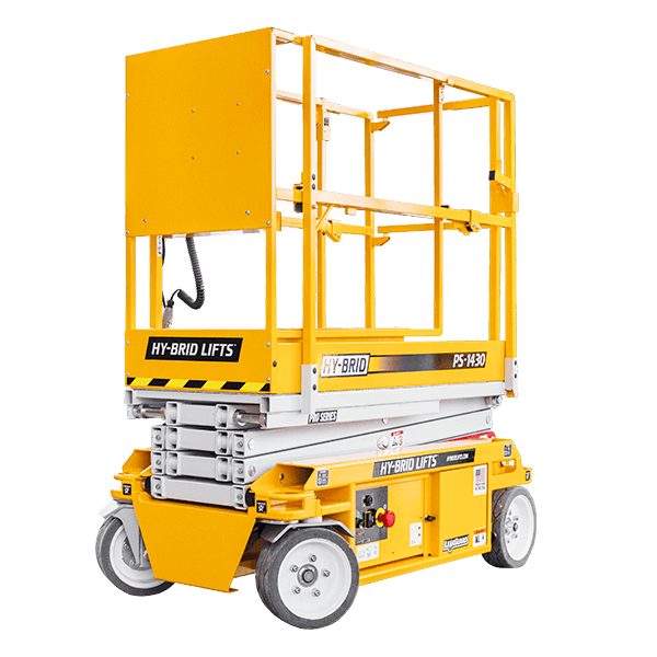 14' Hy-Brid scissor lift for rent from National Lift Truck