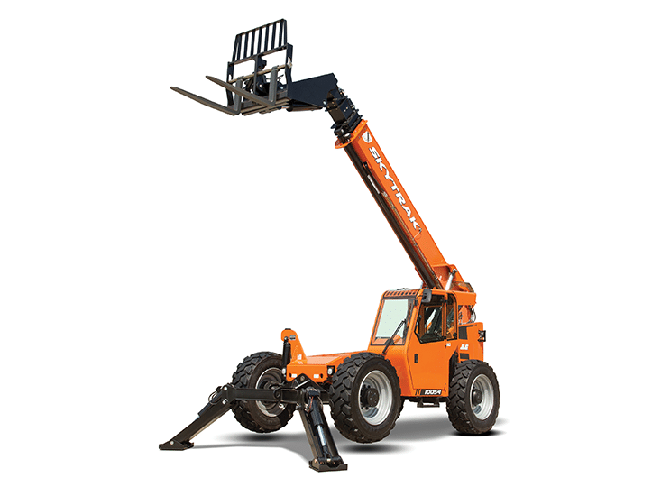 Skytrack rough terrain telehandler forklift for rent from national lift truck in Chicago, Memphis, or Little Rock