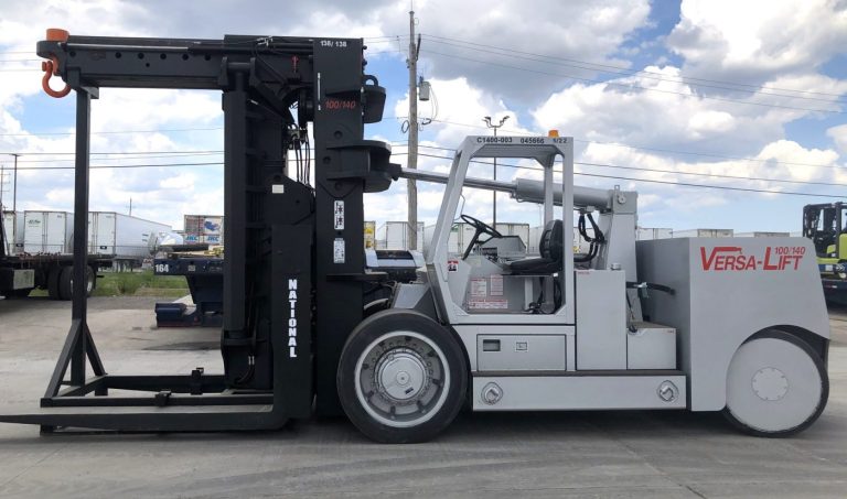 Versa-Lift 100/140 heavy cushion forklift for rent or sale from National Lift Truck in Chicago Memphis Little Rock