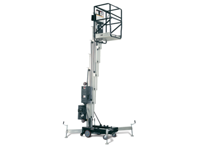 push-around vertical lift for rent from National Lift Truck in Chicago, Memphis, or Little Rock