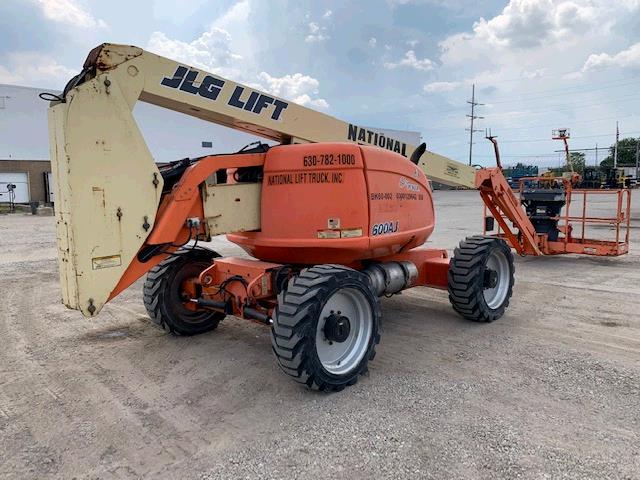 New or Used Rental JLG Industries 600AJ   | lift truck rental for sale | National Lift Truck, Inc.Used JLG Industries 600AJ MEWP Mobile Elevated Work Platform, boom lift rental for sale, work platform rental, personal lift rental, cherry picker, rental for sale.